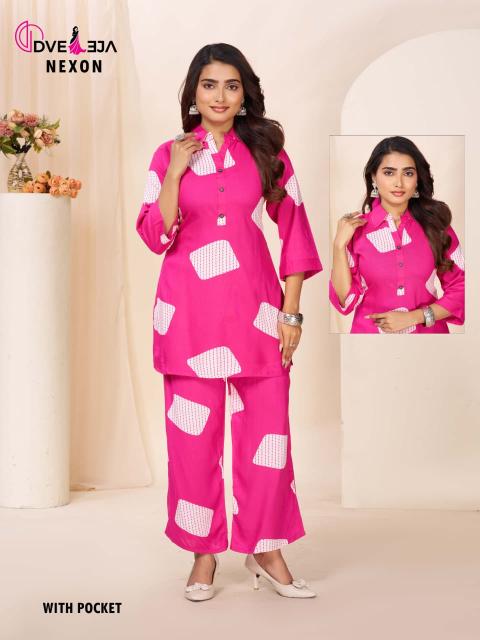 Dveeja nexon co ord set for women wholesale
